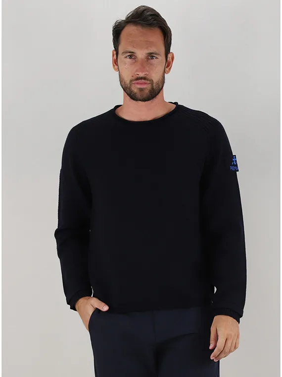 Maglione Premiata Uomo in Pura Lana Blu art. PMG22, foto 1 di 4