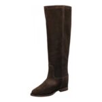 Stivali Via Roma 15 con Zeppa Interna H 5 cm Desire in Pelle Nubuck Martellata Testa di Moro V Dorata art. 2568 - immagine 5