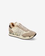 Sneakers Premiata Donna in Camoscio Beige e Imbottitura Interna art. Conny 7689M - immagine 2