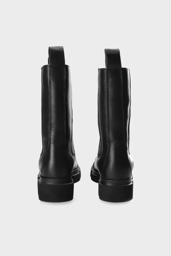 Stivaletto Beatles Copenhagen in Pelle Nera ed Imbottitura Interna H 4,5 cm Art CPH500 Leather Teddy Black, foto 5 di 5