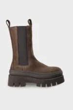 Stivaletto Copenhagen in Pelle Marrone Art CPH685  H 6,5 cm Nabuc Chocolate