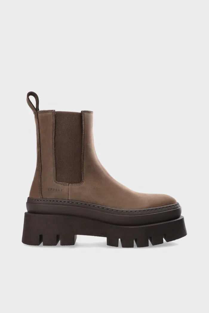 Stivaletto Copenhagen in Pelle Marrone Art CPH686  H 6,5 cm Nabuc Chocolate, foto 1 di 5