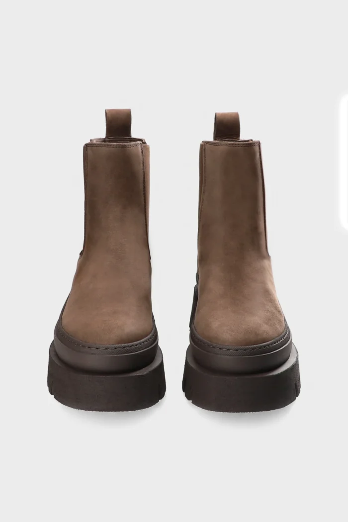 Stivaletto Copenhagen in Pelle Marrone Art CPH686  H 6,5 cm Nabuc Chocolate, foto 2 di 5