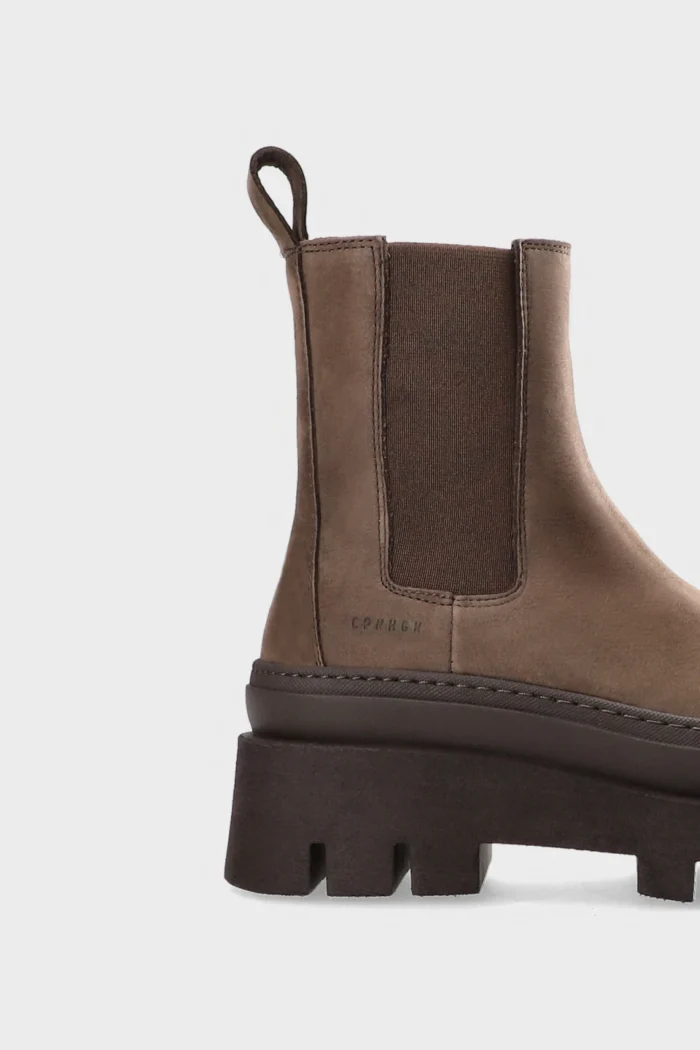 Stivaletto Copenhagen in Pelle Marrone Art CPH686  H 6,5 cm Nabuc Chocolate, foto 3 di 5