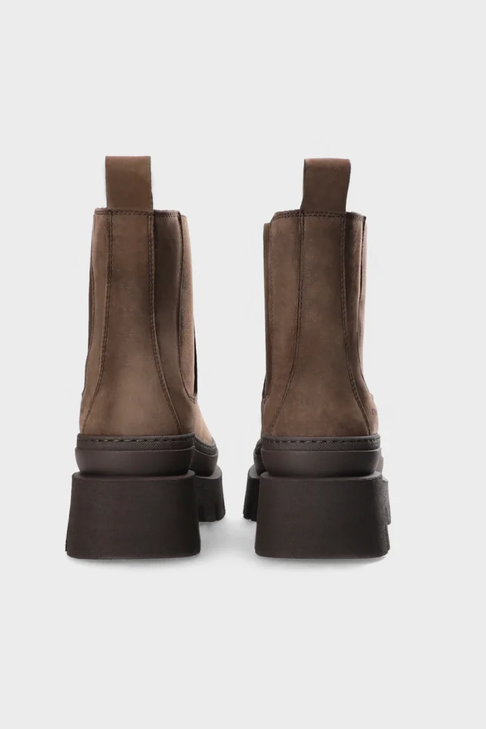 Stivaletto Copenhagen in Pelle Marrone Art CPH686  H 6,5 cm Nabuc Chocolate, foto 5 di 5