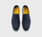 Mocassino Uomo Doucal's In Lino Blu con Fondo Gomma Bianco Art. DU3413NWMAPY824GB00 - immagine 3
