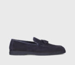 Mocassino Uomo Doucal's con Nappine In Camoscio Blu con Fondo Gomma Blu Art. DU3415NWMAUY009BB00