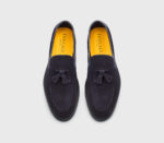 Mocassino Uomo Doucal's con Nappine In Camoscio Blu con Fondo Gomma Blu Art. DU3415NWMAUY009BB00 - immagine 3