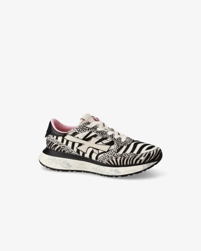 Sneakers Premiata Donna in Cavallino Zebrato art. Lauryn 7780, foto 2 di 5