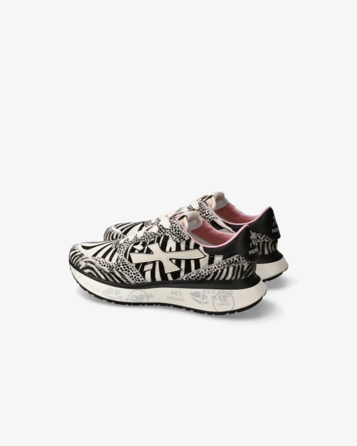 Sneakers Premiata Donna in Cavallino Zebrato art. Lauryn 7780, foto 5 di 5