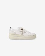 Sneakers Premiata Donna in Pelle Avorio e Dettagli Cavallino art. Micol 7750
