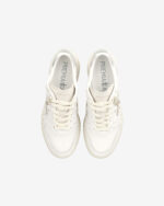 Sneakers Premiata Donna in Pelle Avorio e Dettagli Cavallino art. Micol 7750 - immagine 4