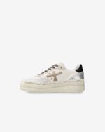 Sneakers Premiata Donna in Pelle Avorio e Dettagli Maculati art. Micol 7751 - immagine 3