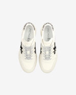 Sneakers Premiata Donna in Pelle Avorio e Dettagli Zebrati art. Micol 7752 - immagine 4