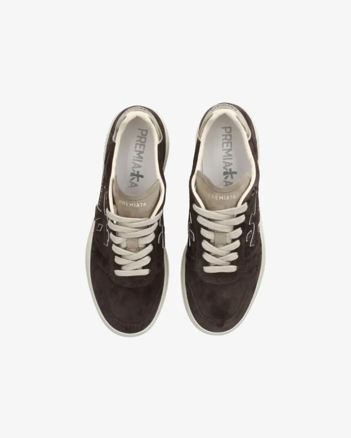 Sneakers Premiata Donna in Camoscio Marrone art. Micol 7894, foto 4 di 4