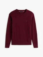 Maglione Girocollo Uomo Cotton Cashmere Tommy Hilfiger Bordeaux art. MW0MW28046 XIH