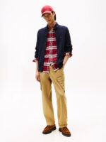 Maglione Con Treccie e Zip Uomo In Cotone Tommy Hilfiger Blu art. MW0MW40440 DW5 - immagine 3