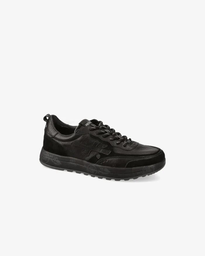 Sneakers Premiata Uomo In Pelle Nera art. Nous 7732, foto 2 di 5