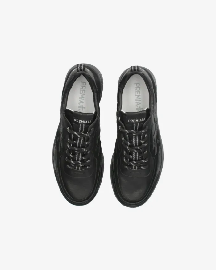 Sneakers Premiata Uomo In Pelle Nera art. Nous 7732, foto 5 di 5
