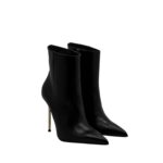 Tronchetto Sergio Levantesi in Nappa Nera Tacco Stiletto 11 cm art. LUNA56 - immagine 2