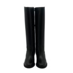 Stivali Via Roma 15 con Zeppa Interna H 5 cm in Pelle Nera V Dorata art. 4268 - immagine 3