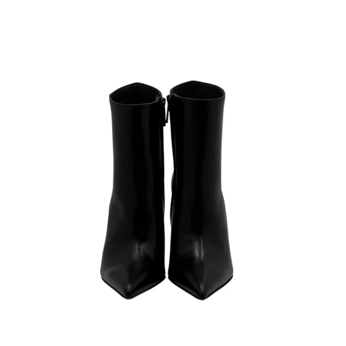 Tronchetto Sergio Levantesi in Nappa Nera Tacco Stiletto 11 cm art. LUNA56, foto 4 di 5