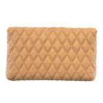 Borsa a Spalla Via Roma 15 in Pelle Beige con Effetto Trapuntato e V Dorata art. VR700 - immagine 3