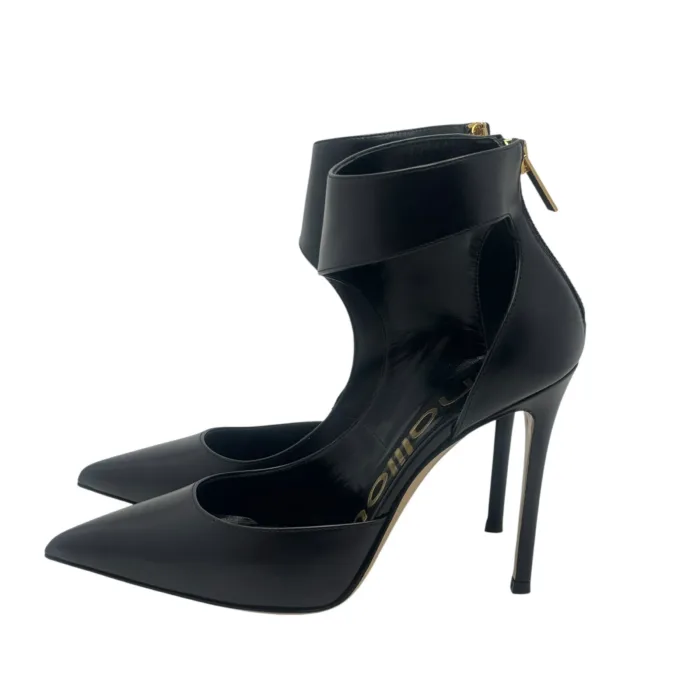 Tronchetto Dècolletè Ninalilou in Pelle Nero Tacco 11 cm art. 352511A1, foto 4 di 6