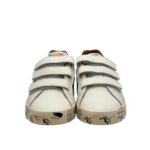 Sneakers Premiata Kids In Pelle Bianca E dettagli Neri Chiusura Strappi art. Andy V - immagine 3