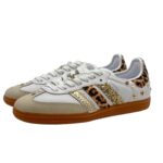 Sneakers Adidas Samba Donna in Pelle Bianca e Dettagli Maculati art. Adidas Samba Golden - immagine 4