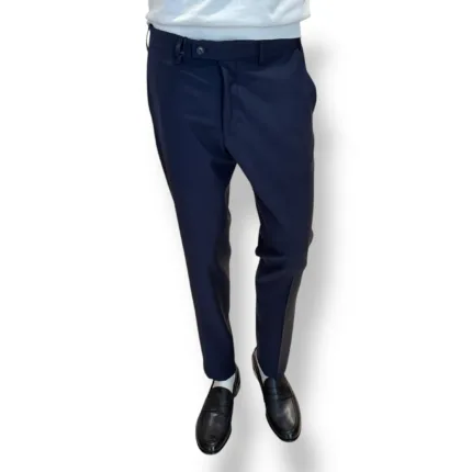 Pantalone Tasca a Filo Michael Coal Brad In Lana Tecnica Blu One More Size art. MCBRAMM3089F25L