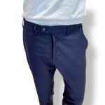 Pantalone Tasca a Filo Michael Coal Brad In Lana Tecnica Blu One More Size art. MCBRAMM3089F25L - immagine 2
