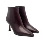 Tronchetto Anna f in Nappa Bordeaux con Fondo Cuoio Antiscivolo Tacco 8 cm art. 9517 - immagine 2