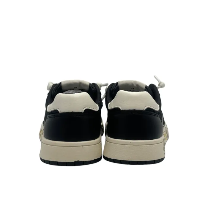 Sneakers Premiata Kids In Pelle Nera E dettagli Glitter Strass art. Marc Black, foto 6 di 6