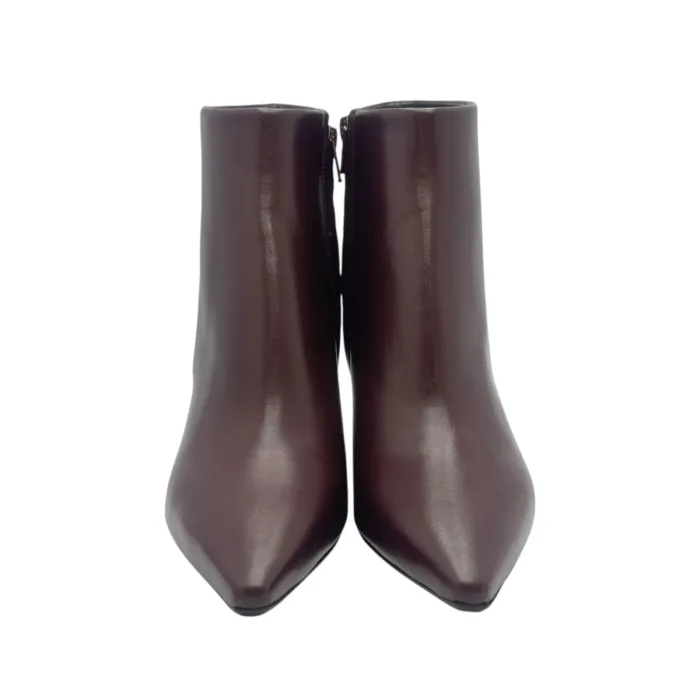 Tronchetto Anna f in Nappa Bordeaux con Fondo Cuoio Antiscivolo Tacco 8 cm art. 9517, foto 5 di 6