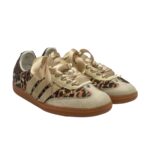 Sneakers Adidas Samba Donna in Pelle Beige e Cavallino Maculato art. Adidas Samba Linx - immagine 4
