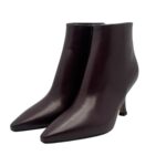 Tronchetto Anna f in Nappa Bordeaux con Fondo Cuoio Antiscivolo Tacco 8 cm art. 9517 - immagine 4