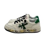 Sneakers Premiata Kids In Pelle Bianca E dettagli Verdi art. Marc Bianco/Verde - immagine 4