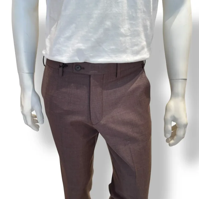 Pantalone Tasca a Filo Michael Coal Brad In Lana Tecnica Moro One More Size art. MCBRAMM3089F25L, foto 2 di 2