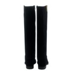 Stivali Via Roma 15 con Zeppa Interna H 5 cm in Camoscio Nero V Dorata art. 4268 - immagine 3