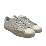 Sneakers Premiata Donna in Pelle Bianca e Dettagli Argento e Cavallino Bianco art. Stevend 7608 - immagine 2