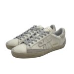 Sneakers Premiata Donna in Pelle Bianca e Dettagli Argento e Cavallino Bianco art. Stevend 7608 - immagine 4