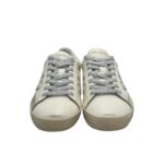 Sneakers Premiata Donna in Pelle Bianca e Dettagli Argento e Cavallino Bianco art. Stevend 7608 - immagine 3