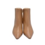 Tronchetto Anna f in Nappa Beige Camelia con Fondo Cuoio Antiscivolo Tacco 8 cm art. 9517 - immagine 5