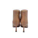 Tronchetto Anna f in Nappa Beige Camelia con Fondo Cuoio Antiscivolo Tacco 8 cm art. 9517 - immagine 6