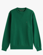 Felpa Girocollo Uomo In Pile Tommy Hilfiger Verde art. MW0MW40000 L6K