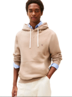 Felpa Con Cappuccio Uomo In Pile Tommy Hilfiger Beige art. MW0MW39997 AFE - immagine 2