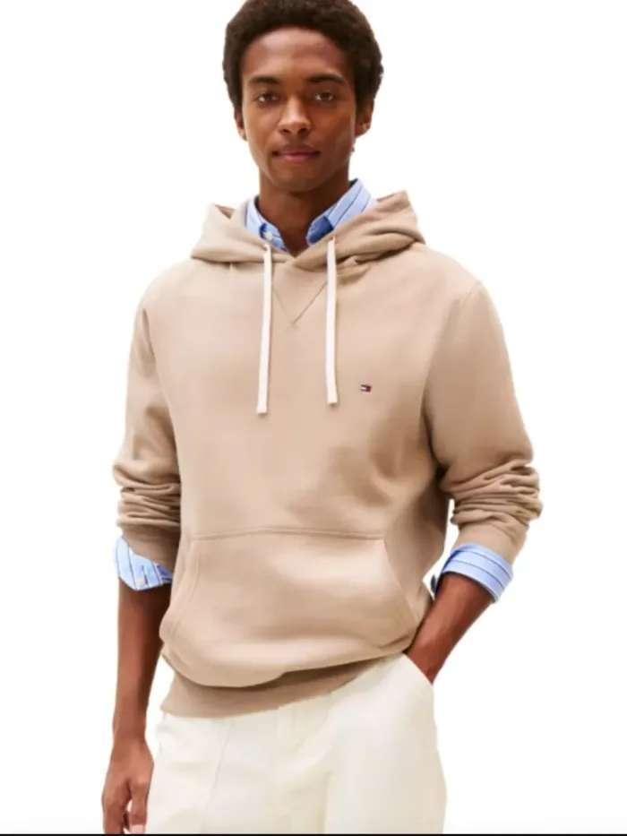 Felpa Con Cappuccio Uomo In Pile Tommy Hilfiger Beige art. MW0MW39997 AFE, foto 2 di 3