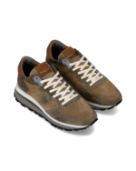 Sneakers Uomo Philippe Model Tropez Haute In Camoscio Tortora dettagli Cuoio cod. TKLU DF01 - immagine 2