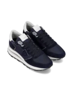 Sneakers Uomo Philippe Model Tropez Haute In Camoscio Blu  Notte  cod. TKLU W025 - immagine 2